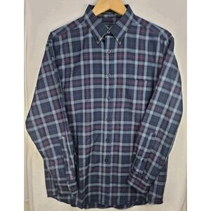 Pendleton Sir Pendleton Mackenzie Tarten Wool Button Up Blue‎ Mens Size Medium M